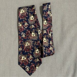 Balancine The Tie Works Disney necktie, Mickey Mouse, paisley, navy